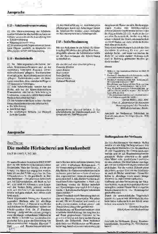 Vorschauseite 3: Entwurf einer Schulordnung für Schulen der Krankenpflege, Kinderkrankenpflege und Krankenpflegehilfe