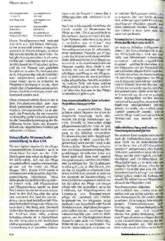 Vorschauseite 3: Pflege auf dem Weg zur Wissenschaft
