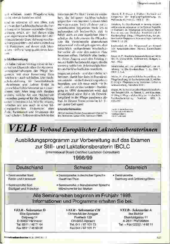 Vorschauseite 4: Pflege auf dem Weg zur Wissenschaft