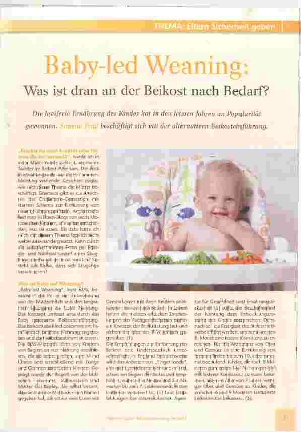Vorschauseite 1: Baby-led Weaning: Was ist dran an der Beikost nach Bedarf?