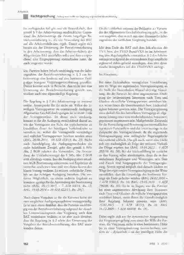 Vorschauseite 4: Zahlung einer tariflichen Vergütung aufgrund Betriebsvereinbarung