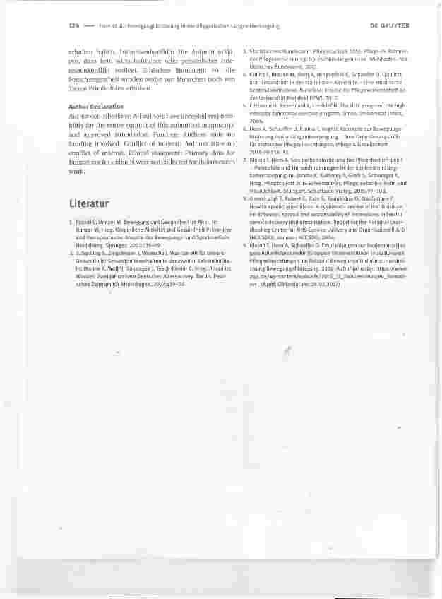 Vorschauseite 3: Bewegungsförderung in der pflegerischen Langzeitversorgung
