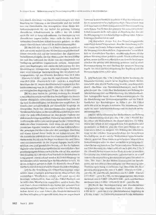 Vorschauseite 3: Mitbestimmung bei Vertretungszugriffen auf dienstliche E-Mail Postfächer