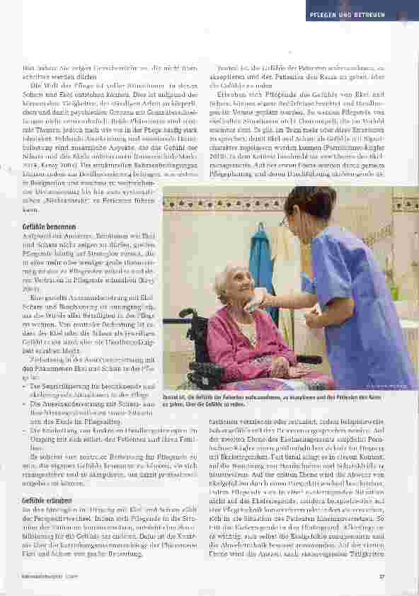 Vorschauseite 2: Ekel und Scham Tabuisierte Empfindungen in der Pflege Die Auseinandersetzungmit diesen Gefühlen ist unumgänglich