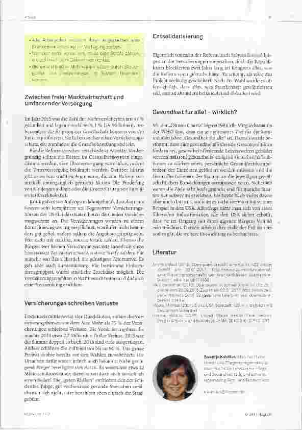 Vorschauseite 3: Die Schwierigkeiten von Obama Care
