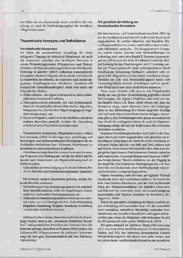 Vorschauseite 2: „Manchmal bin ich ratlos Vermittlung transkultureller Kompetenz für die ambulante Pflege von Personen mit Migrationshintergrund