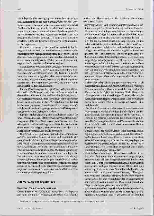Vorschauseite 4: „Manchmal bin ich ratlos Vermittlung transkultureller Kompetenz für die ambulante Pflege von Personen mit Migrationshintergrund