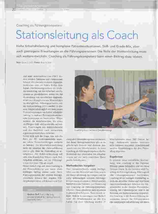 Vorschauseite 1: Stationsleitung als Coach