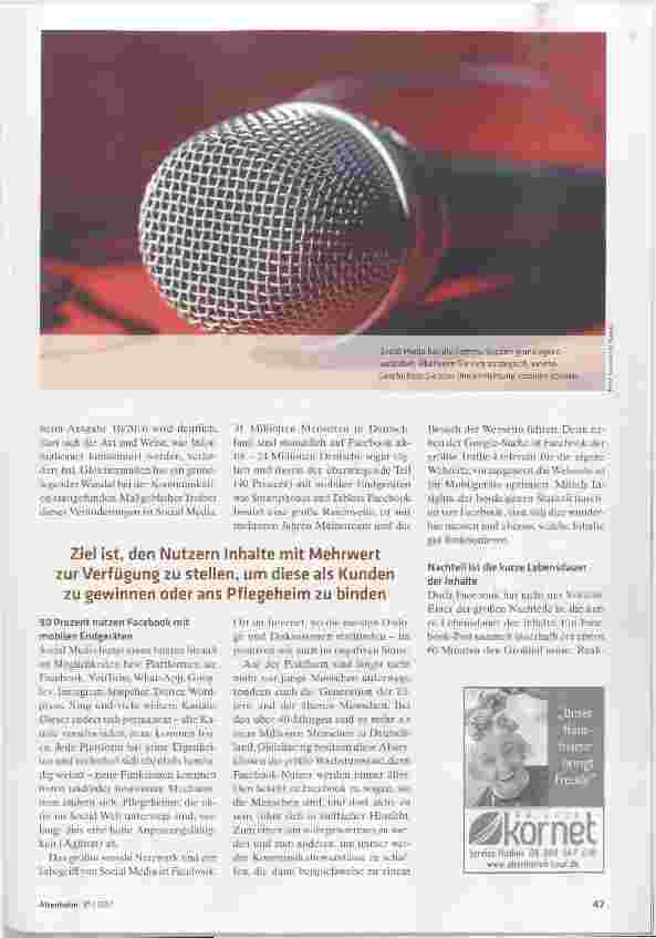 Vorschauseite 2: Mit neuen Formaten und Inhalten Mehrwert schaffen