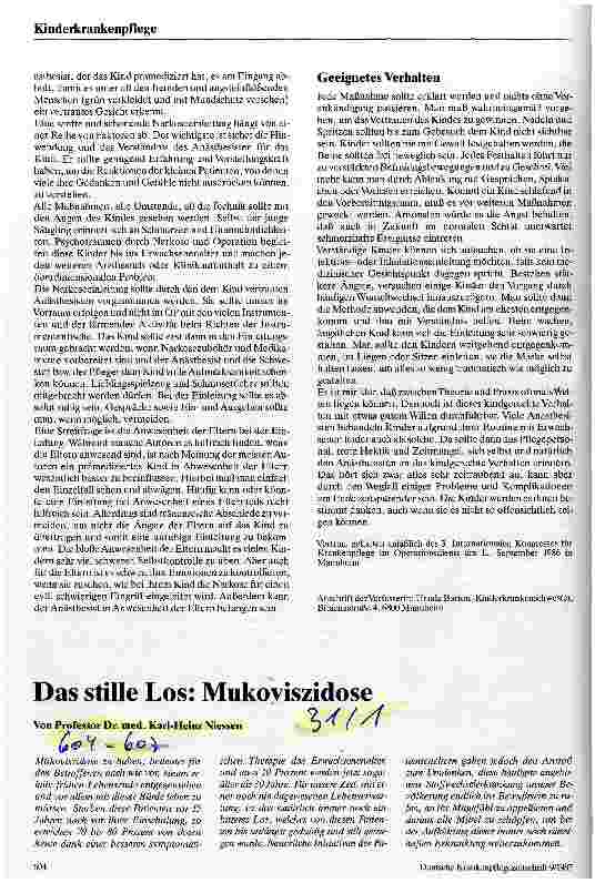 Vorschauseite 3: Besonderheiten der kindlichen Anästhesie aus pflegerischer Sicht