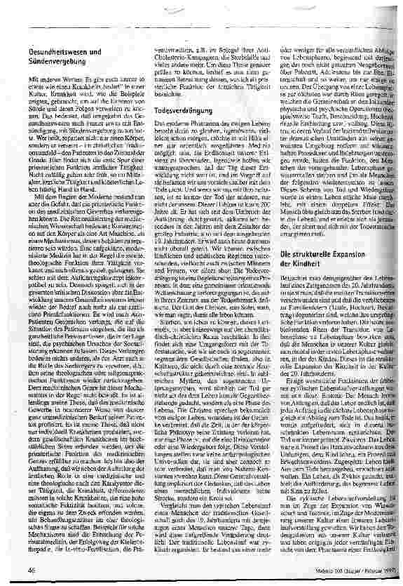 Vorschauseite 2: Die priesterliche Funktion des medizinischen Gewerbes.