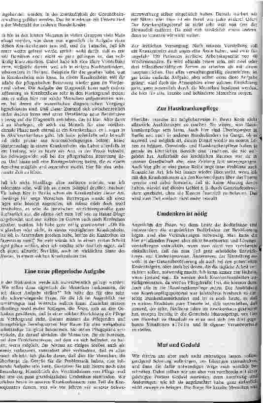 Vorschauseite 3: Sorge für kranke Menschen gestern - heute - morgen