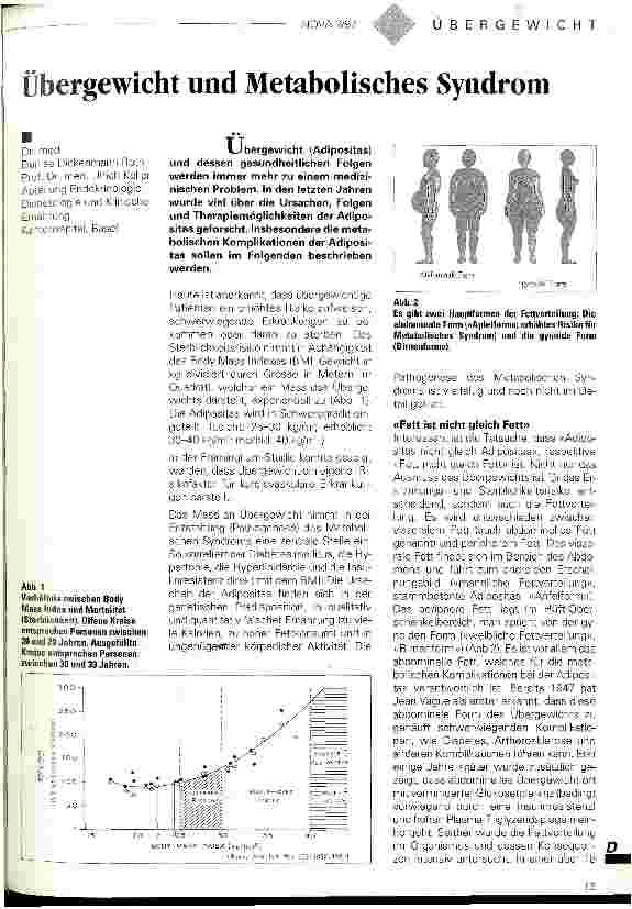 Vorschauseite 1: Übergewicht und Metabolisches Syndrom