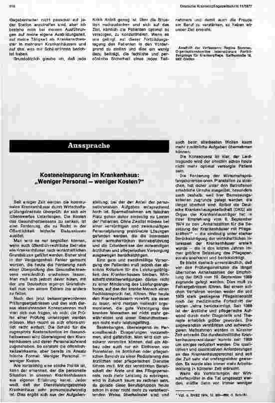 Vorschauseite 2: 2. Gießener Internationale Fortbildungstage für Krankenpflege vom 14. -16. April 1977