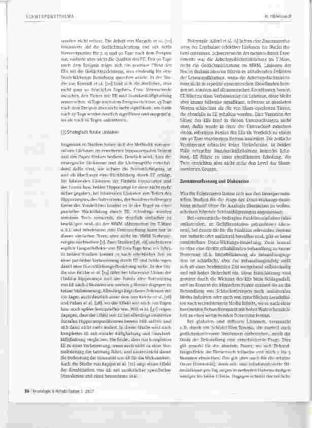 Vorschauseite 4: Was sagt der Tierversuch über die Dosis-Wirkungs-Beziehung bei der Rehabilitation von Lernund Gedächtnisstörungen?