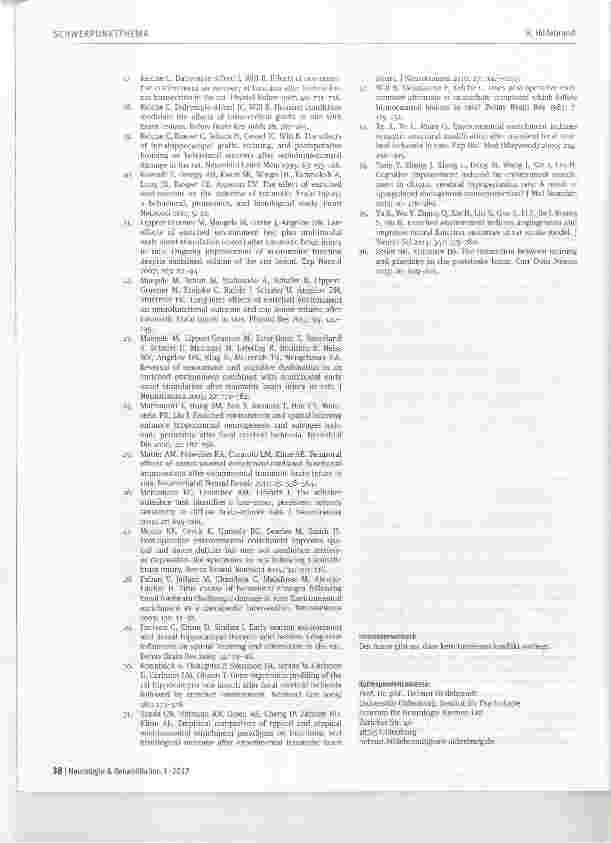 Vorschauseite 6: Was sagt der Tierversuch über die Dosis-Wirkungs-Beziehung bei der Rehabilitation von Lernund Gedächtnisstörungen?