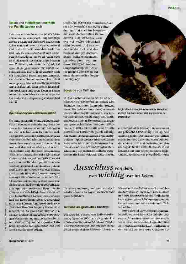 Vorschauseite 2: Aktiv in der Gesellschaft so lange wie möglich