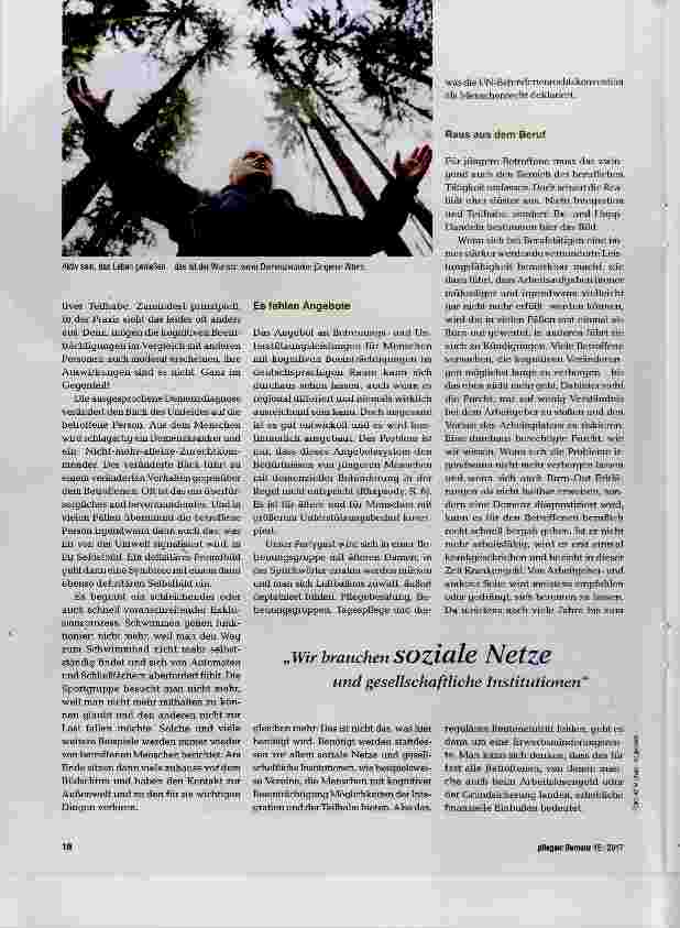 Vorschauseite 3: Aktiv in der Gesellschaft so lange wie möglich