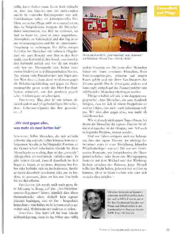 Vorschauseite 3: Mehrbettzimmer bieten keine Wahl zwischen Rückzug und Gemeinschaft