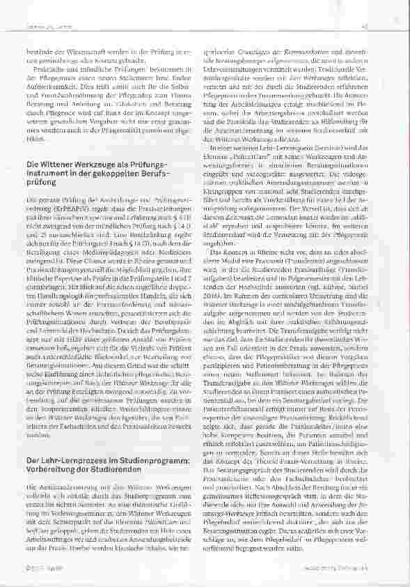 Vorschauseite 5: Edukation und Patientenberatung in der Berufsprüfung Die Wittener Werkzeuge als Prüfungsinstrument in der Berufsprüfung für die Berufe in der Krankenund Kinderkrankenpfiege