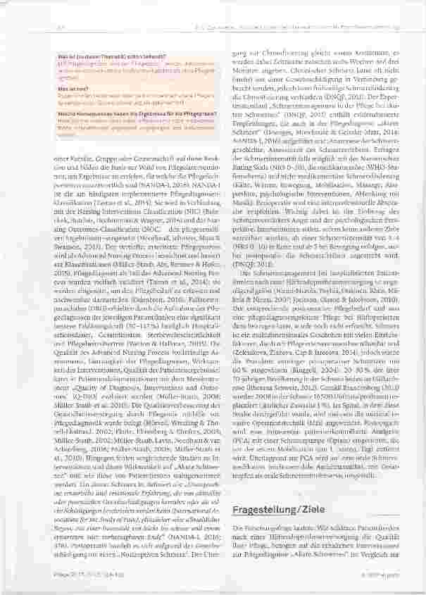 Vorschauseite 2: Interventionen zur Pflegediagnose „Akute Schmerzen“