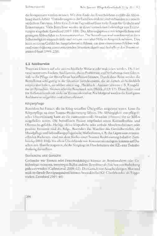 Vorschauseite 4: Reaktivierung von Traumata aus dem Zweiten Weitkrieg Erscheinungsformen und Umgangmit der Thematik in der stationären Altenhilfe