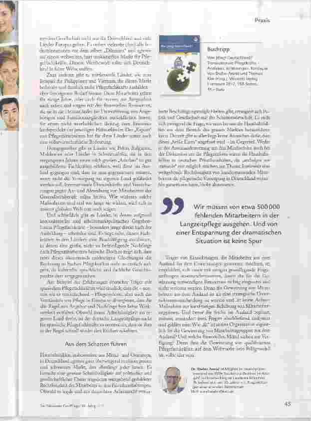 Vorschauseite 2: Pflege braucht Zuwanderung
