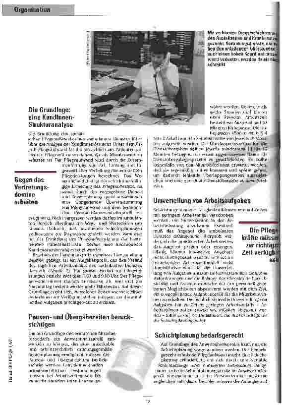 Vorschauseite 3: An den KundInnen orientieren Neue Wege in der Dienstplangestaltung
