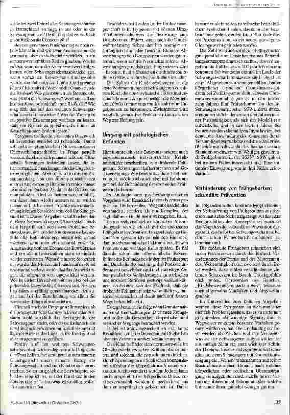 Vorschauseite 2: Ermutigende Mutterschaftsvorsorge - am Beispiel des Umgangs mit der drohenden Frühgeburt