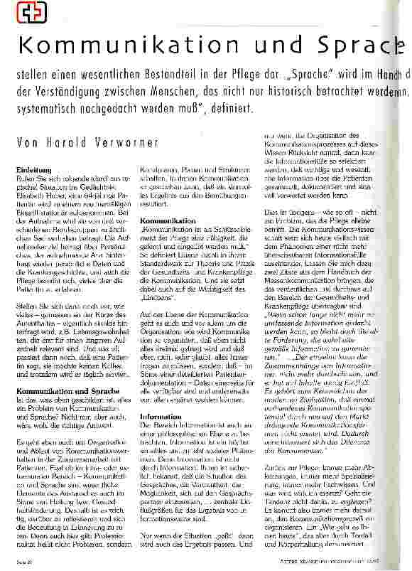 Vorschauseite 1: Kommunikation und Sprache