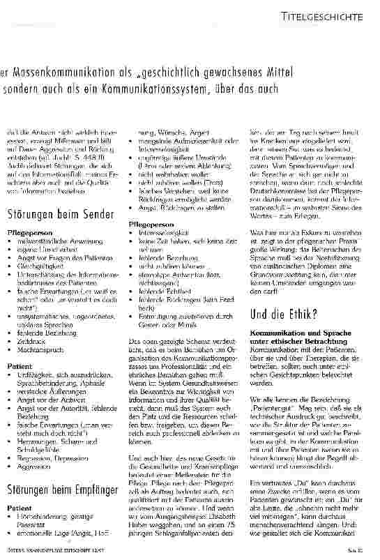 Vorschauseite 2: Kommunikation und Sprache