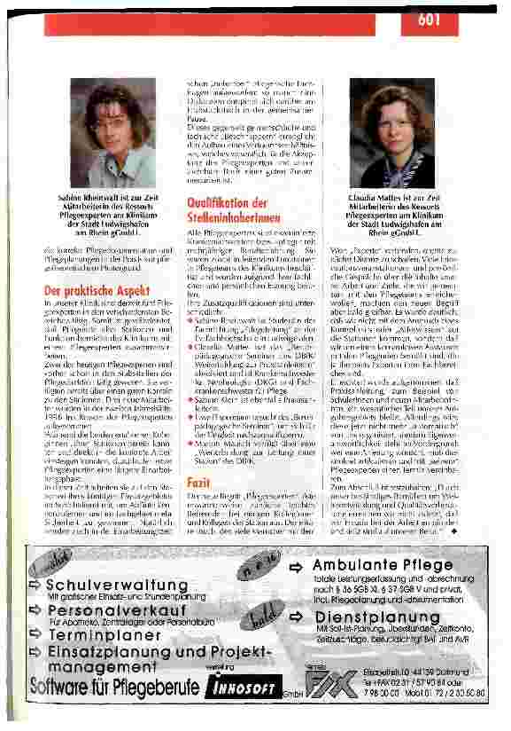 Vorschauseite 2: Nichts ist so kraftvoll wie eine Idee, deren Zeit gekommen ist Pflegeexperten im Klinikum Ludwigshafen