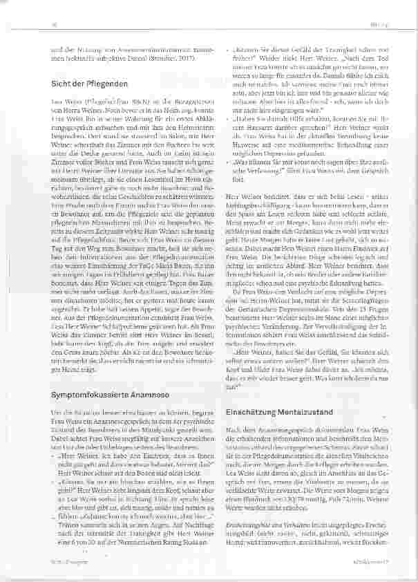 Vorschauseite 2: Einschätzung des psychischen Zustands Clinical Assessment Teil 3