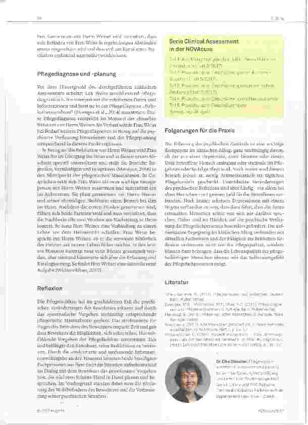 Vorschauseite 4: Einschätzung des psychischen Zustands Clinical Assessment Teil 3