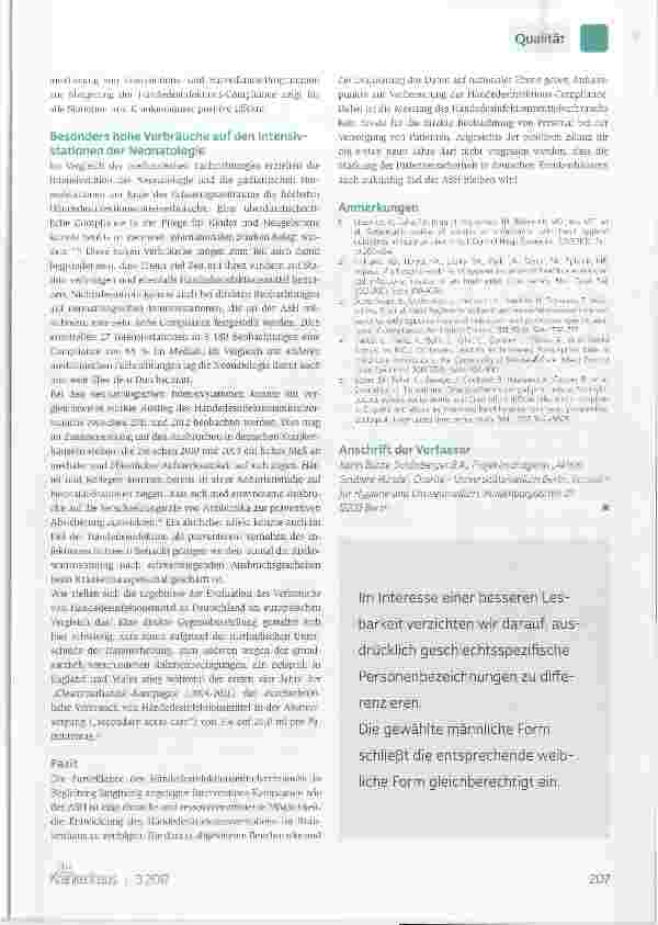 Vorschauseite 2: Hygiene: Verbrauch an desinfektionsmittein verdoppelt