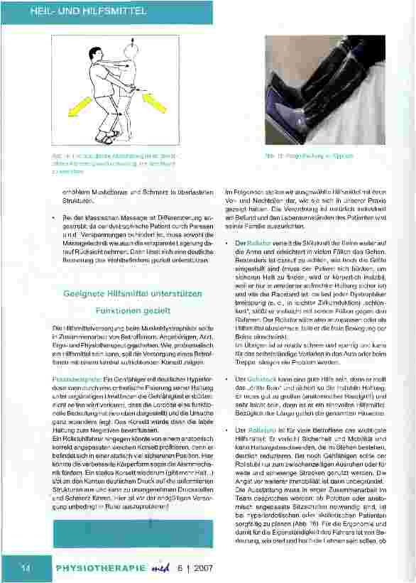 Vorschauseite 6: Heilund HilfsmittelPhysiotherapie und Hilfsmittelversorgung bei Muskelschwund