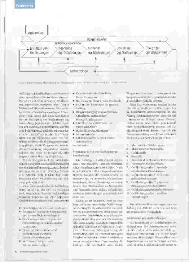 Vorschauseite 3: Die neue ASR V3 Gefährdungsbeurteilung“