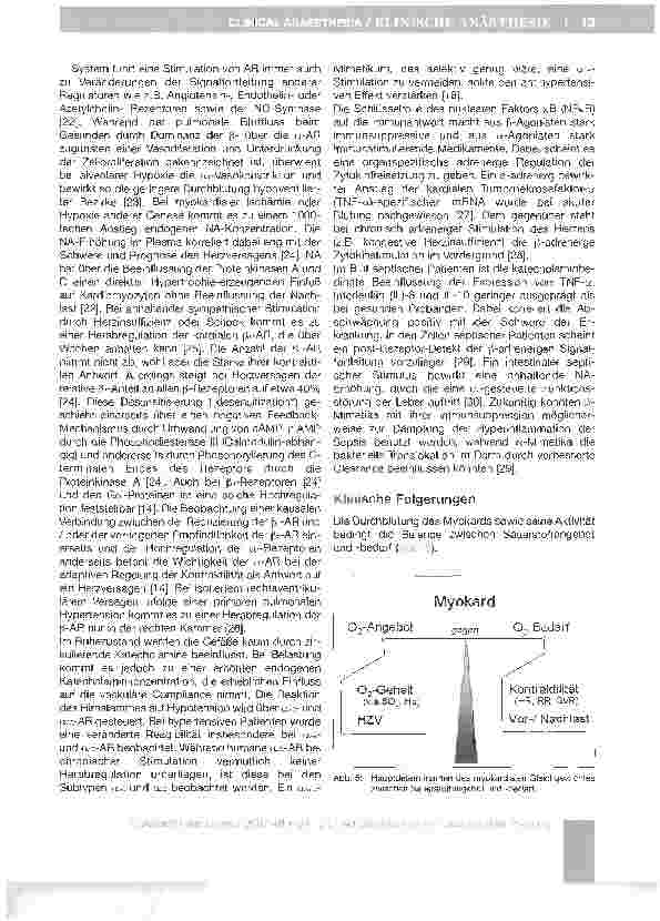 Vorschauseite 6: Adrenorezeptoren - Aktueller Kenntnisstand und Bedeutung für die perioperative Phase*