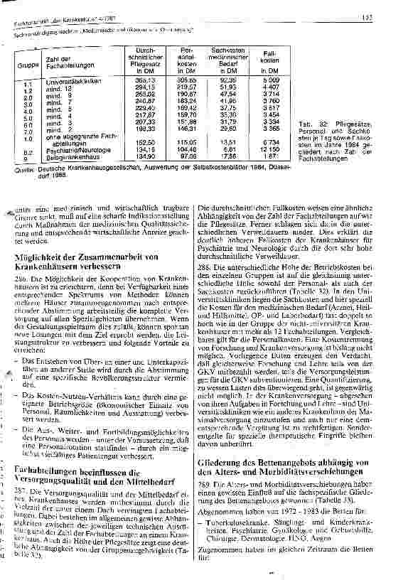Vorschauseite 5: Sachverständigengutachten Medizinische u. ökonomische Orientierung II Kapitel II (stationäre Versorgung)