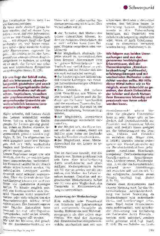 Vorschauseite 5: Krankenbeobachtung - Wie urteilen die Schüler? - Eine repräsentative empirische Studie zum Unterrichtsthema Krankenbeobachtung an Krankenpflegeschulen