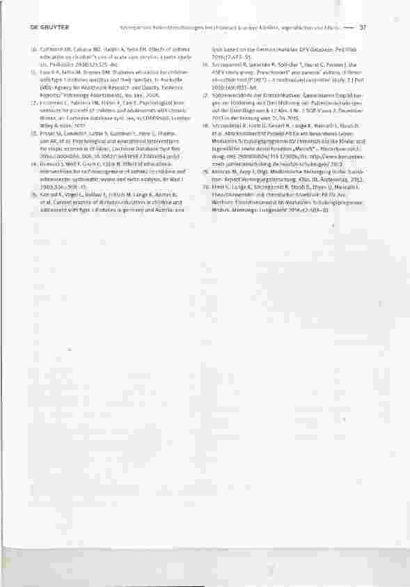 Vorschauseite 4: Patientenschulungen bei chronisch kranken Kindern, Jugendlichen und ElternPatient education for children and juveniles with chronic diseases and their families