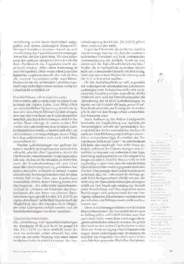 Vorschauseite 2: Die Abrechnung von Laborleistungen im Krankenhaus
