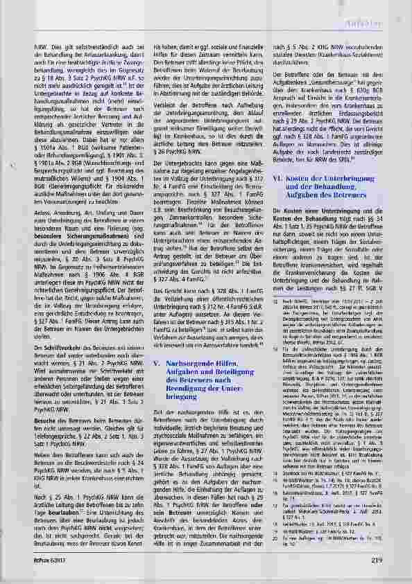 Vorschauseite 3: Die Aufgaben und die Beteiligung des Betreuers bei der öffentlich-rechtlichen Unterbringung des Betreuten - Am Beispiel des PsychKG NBW