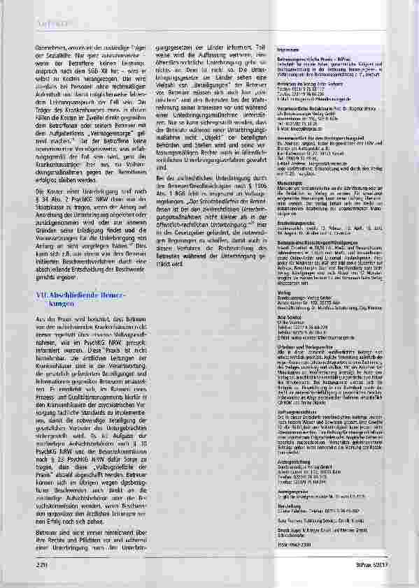 Vorschauseite 4: Die Aufgaben und die Beteiligung des Betreuers bei der öffentlich-rechtlichen Unterbringung des Betreuten - Am Beispiel des PsychKG NBW