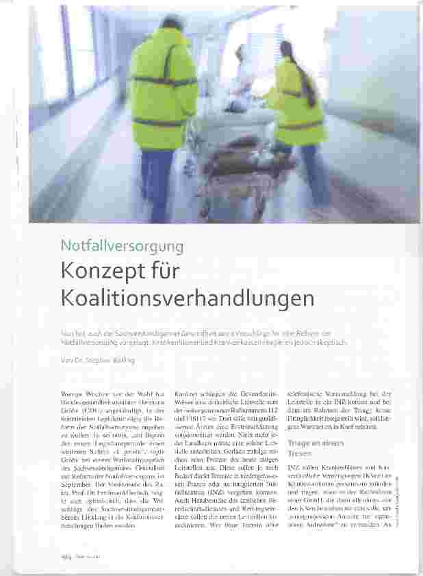 Vorschauseite 1: Konzept für Koalitionsverhandlungen