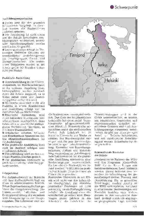 Vorschauseite 2: Pflege und Gesundheitswesen in Finnland