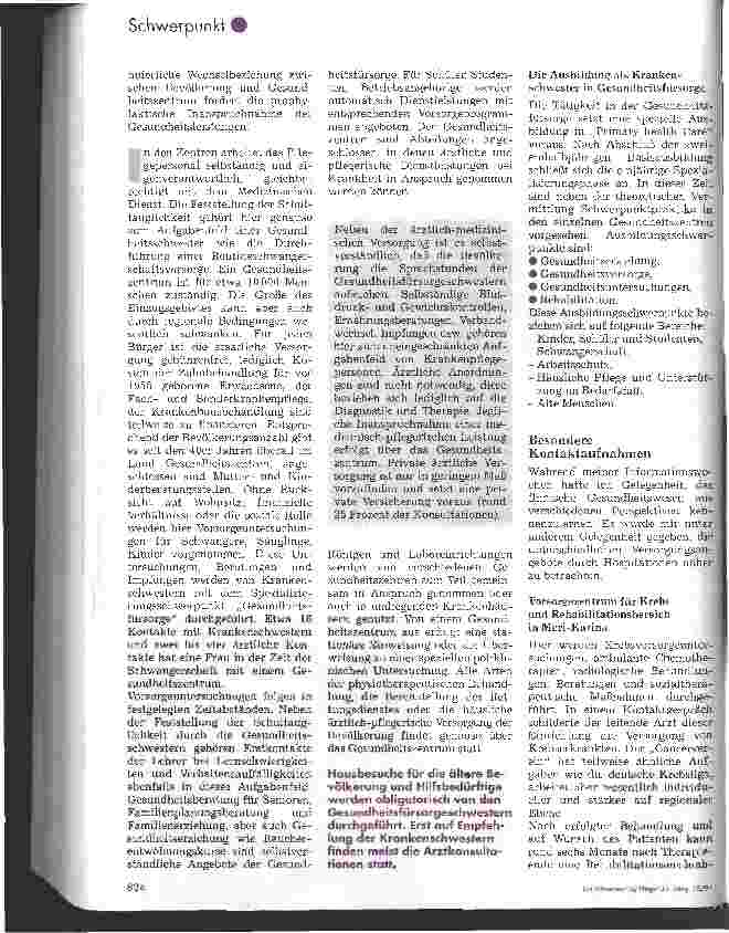 Vorschauseite 4: Pflege und Gesundheitswesen in Finnland