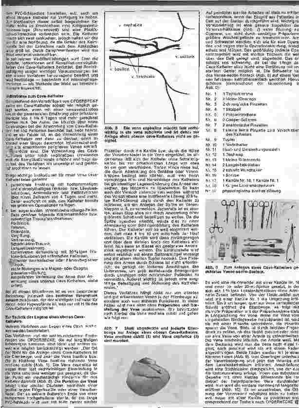 Vorschauseite 2: Ausbildung und Aufgaben der Schwestern auf Intensivpflege-Abteilungen 22. Folge : Venae-sectio, Cava-Katheter und Nachsorge