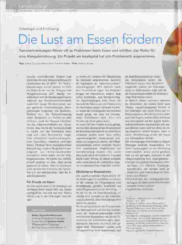 Vorschauseite 1: Die Lust am Essen fördern
