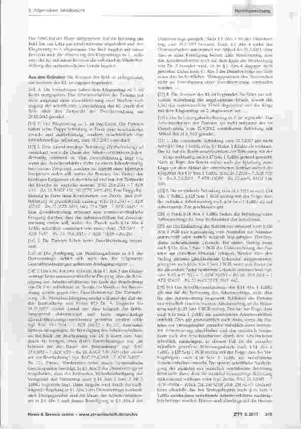 Vorschauseite 2: Befristung Auslegung der Befristungsabrede Schriftform